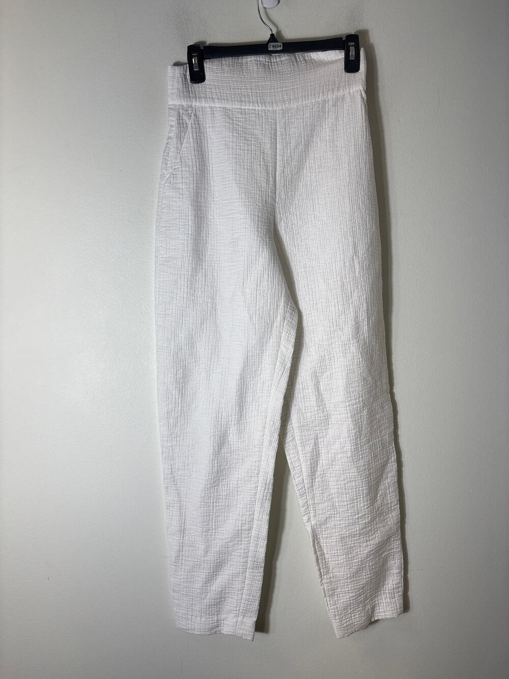 Rachel Comey White Straight Leg Back Zip Ankle Pants Sz S